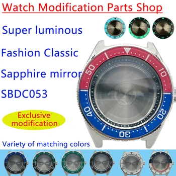 Seiki Calitate SBDC053 Mici de Yuani Zu / 62MAS Îmbunătățit Caz Safir Ceas Oglinda Profesionale Îmbunătățite Ceas de Scufundare