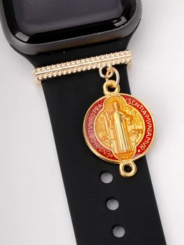 Tatăl creștin/Virgin Farmec Curea de Ceas Inel Decorativ pentru Apple Watch Curea Silicon Decorative Accesorii Bijuterii