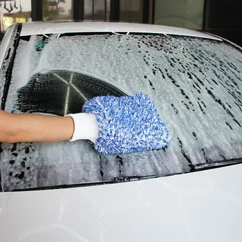 Universal 26x20cm Moale Car Cleaning Glove Ultra Moale Manusa Microfibra Nebunie Wash Mitt Ușor Să se Usuce Auto Detaliază Car Wash Mitt