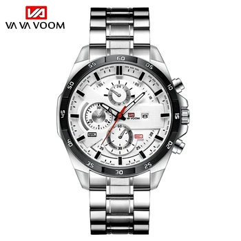 VAVA VOOM Bărbați Cuarț Ceas de Moda Sport Mens Ceasuri de Top de Brand de Lux rezistent la apa Complet din Oțel Cuarț Ceas pentru Bărbați Relogio Masculino