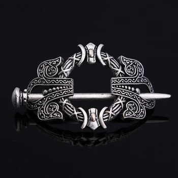 Vintage Nordici Viking Noduri Celtice Agrafe Set Pentru Femei De Culoare Argintie Medieval Metal Antic Accesorii De Par, Bijuterii En-Gros