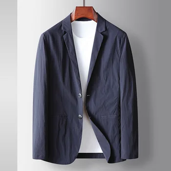 Z673-Casual costum Barbati business casual cu dungi cu dungi înflorit și tricotate elastic mici wi-jacheta uniformei